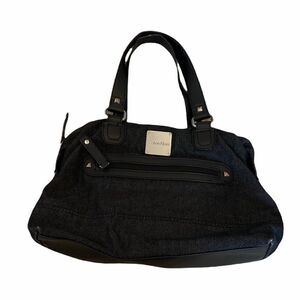 CALVIN KLEIN Black Fabric Small Zip Shoulder Bag